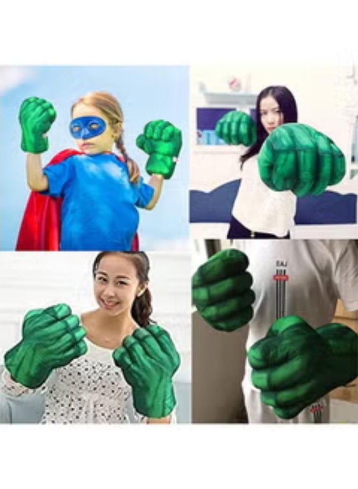 2-Piece Plush Hulk Gloves Set - Image 2