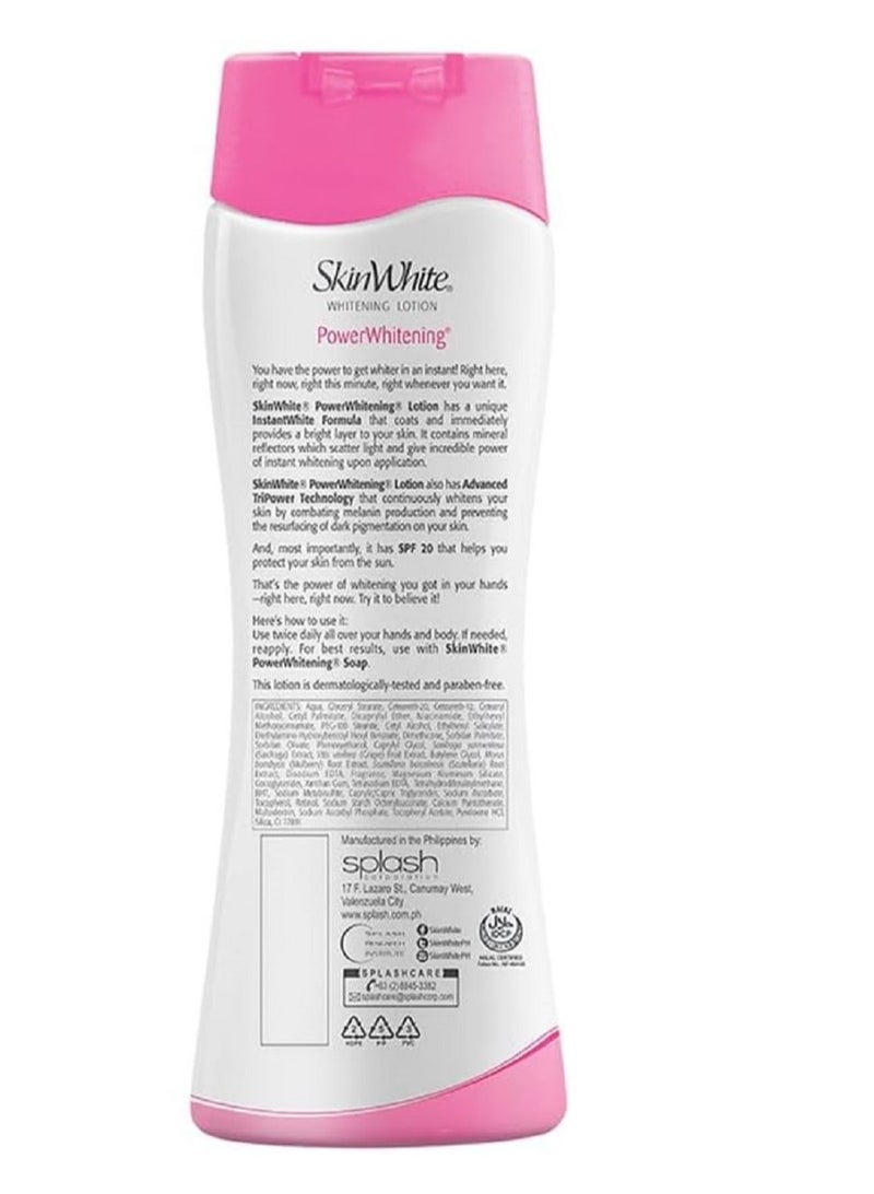 Skin White Advanced Whitening Power SPF20 Lotion 200ml - Image 3