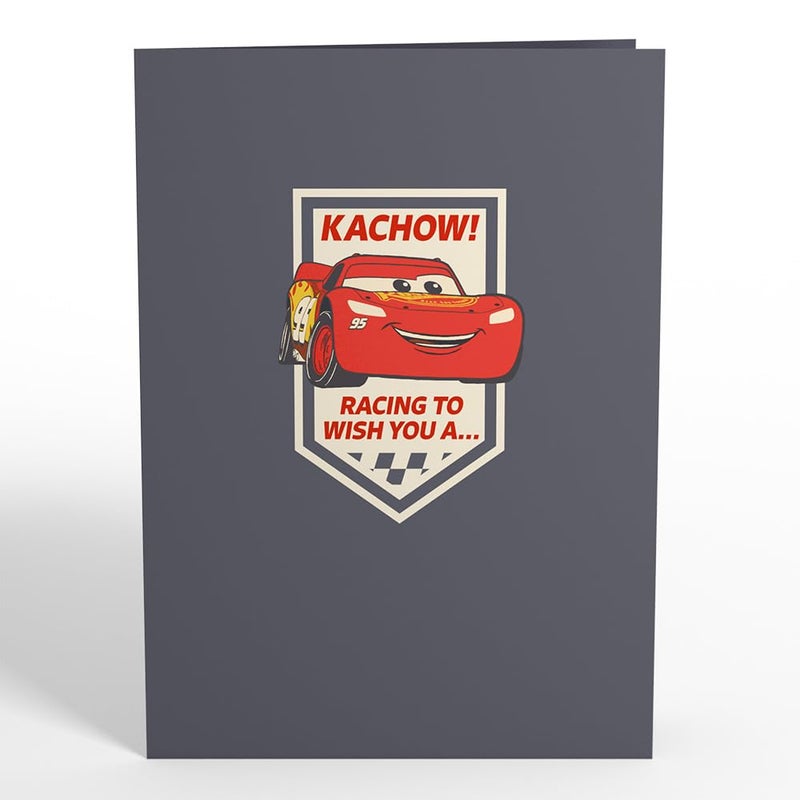 Lovepop Happy Birthday Pop-Up Card for Her and Him- 3D Disney Birthday Greeting Cards for Boys, Girls, Men, Women - Cars Kachow - 5" x 7" Lightning McQueen Card - Blank Note Card & Envelope Included - Image 4