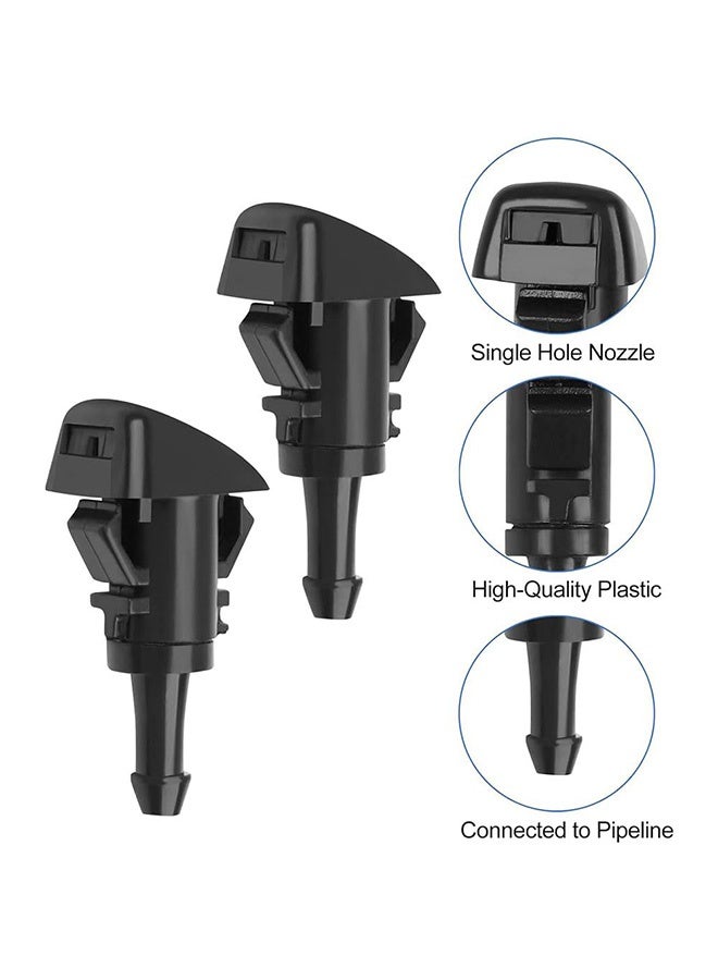 Peachjoy Windshield Washer Hose Kit, 5M Hose +12 Connectors +2 Fan Nozzles+ 2 Rubber Gaskets, Windshield Washer Hose Connect Car Water Pump and Nozzles, Windshield Washer Nozzle Suitable - Image 5