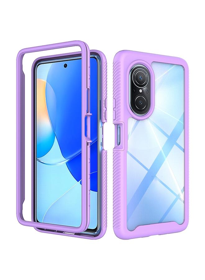 S-TOP Case For Huawei Nova 9 SE Starry Sky Solid Color Shockproof TPU Clear PC Phone Case - Image 1