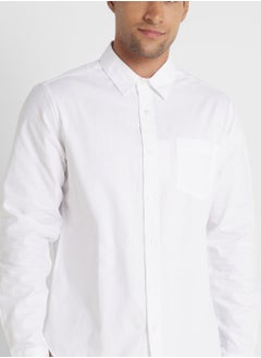 Robert Wood Long Sleeve Oxford Shirt  - Image 3