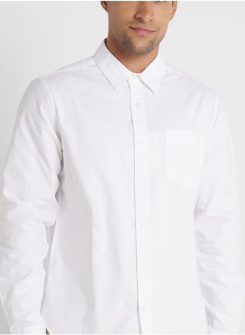 Robert Wood - Long Sleeve Oxford Shirt - Image 1