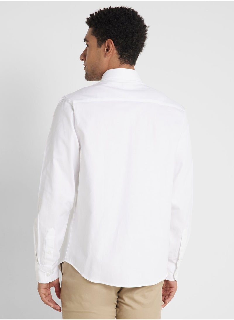 Robert Wood - Long Sleeve Oxford Shirt - Image 1