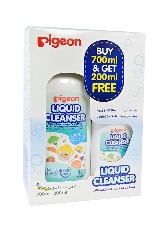 pigeon Baby Bottle Liquid Cleanser 700ml + 200ml 