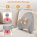 BIBIRE Shiatsu Back Massager with Heat Deep Tissue Massage for Neck Shoulder Lower Back Pain Relief Rechargeable Portable Back Massager for Home Office Car - Image 4