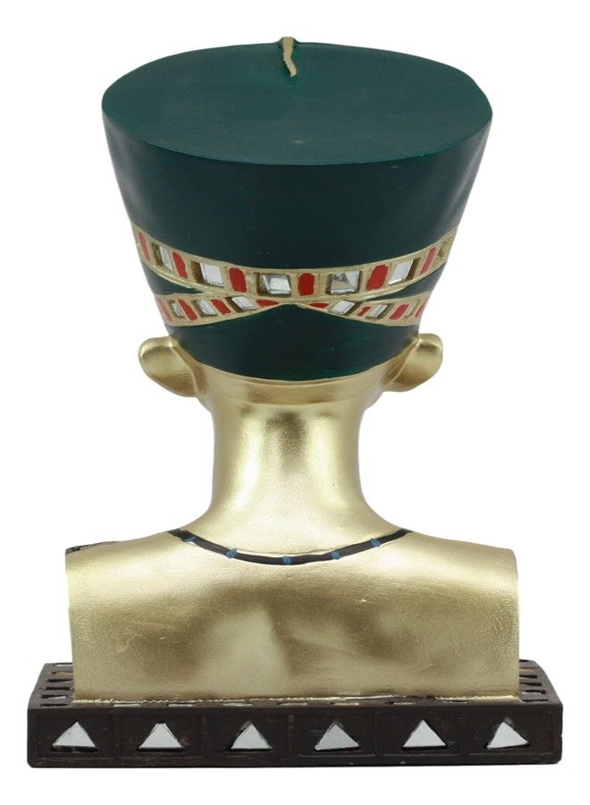 Ebros Gift Ebros Golden Ancient Egyptian Queen Nefertiti Bust Statue 9.75" Tall Wife of Pharaoh Akhenaten Gods and Goddesses of Egypt Ancestor of Cleopatra Classical Sculpture - Image 4