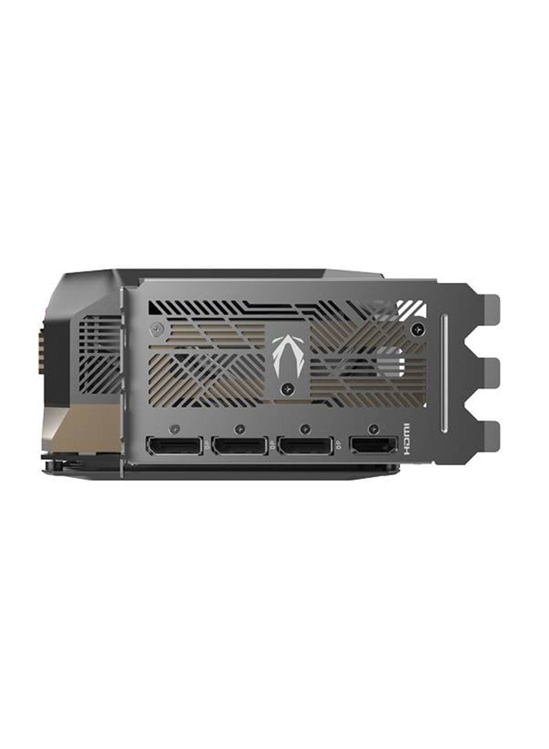 زوتاك بطاقة الرسوميات GAMING GeForce RTX 5070 Ti AMP Extreme INFINITY بسعة 16GB GDDR7، 8960 نواة CUDA، تردد محرك 2512 MHz، DLSS 4، نظام تبريد IceStorm 3.0، تصميم مرآة لانهائية، ثنائي BIOS، 3 x DisplayPort 2.1b، 1 x HDMI 2.1b، إضاءة RGB SPECTRA 2.0، حجم 3.5 فتحة، لوحة خلفية معدنية، ضوء أمان 12V-2x6، دعامة دعم GPU | ZT-B50710B-10P - Image 3