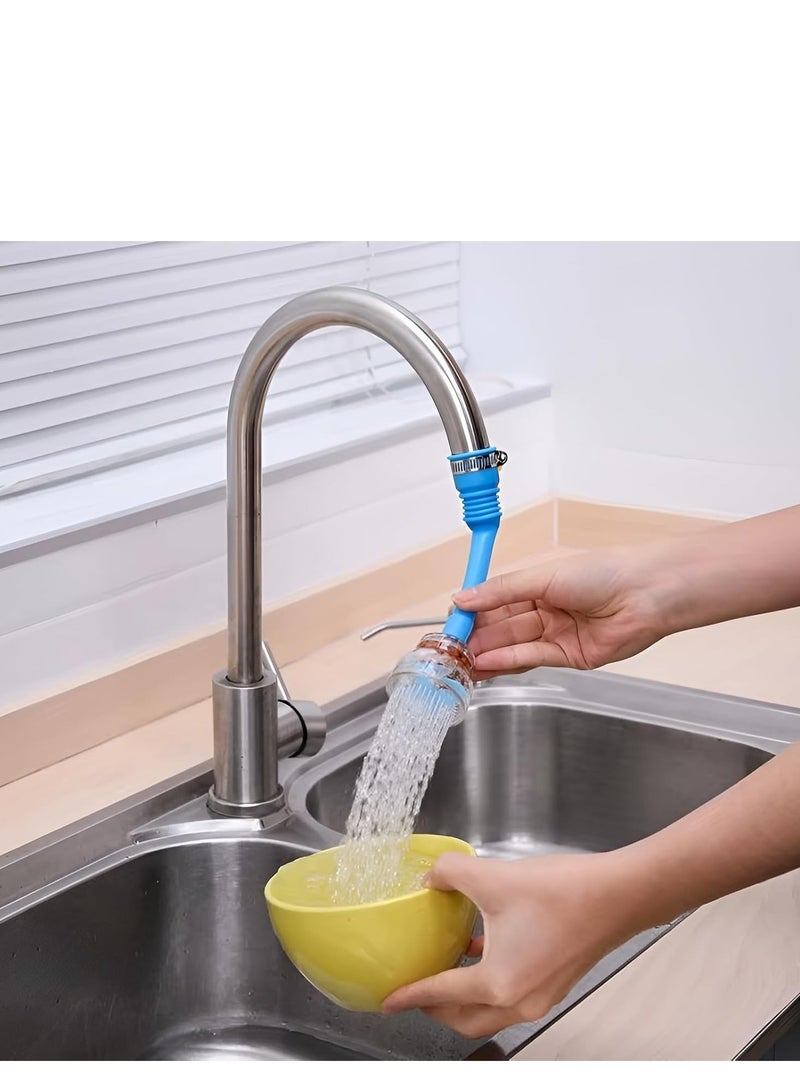 Plan A 12cm Kitchen Faucet Nozzle Extension, Adjustable Swivel Water Saving Filter Universal Faucet Aerator Head Round Ring Sprayer, Water Saving, Sink Aerator Extender for Bathroom Kitchen  - Image 1
