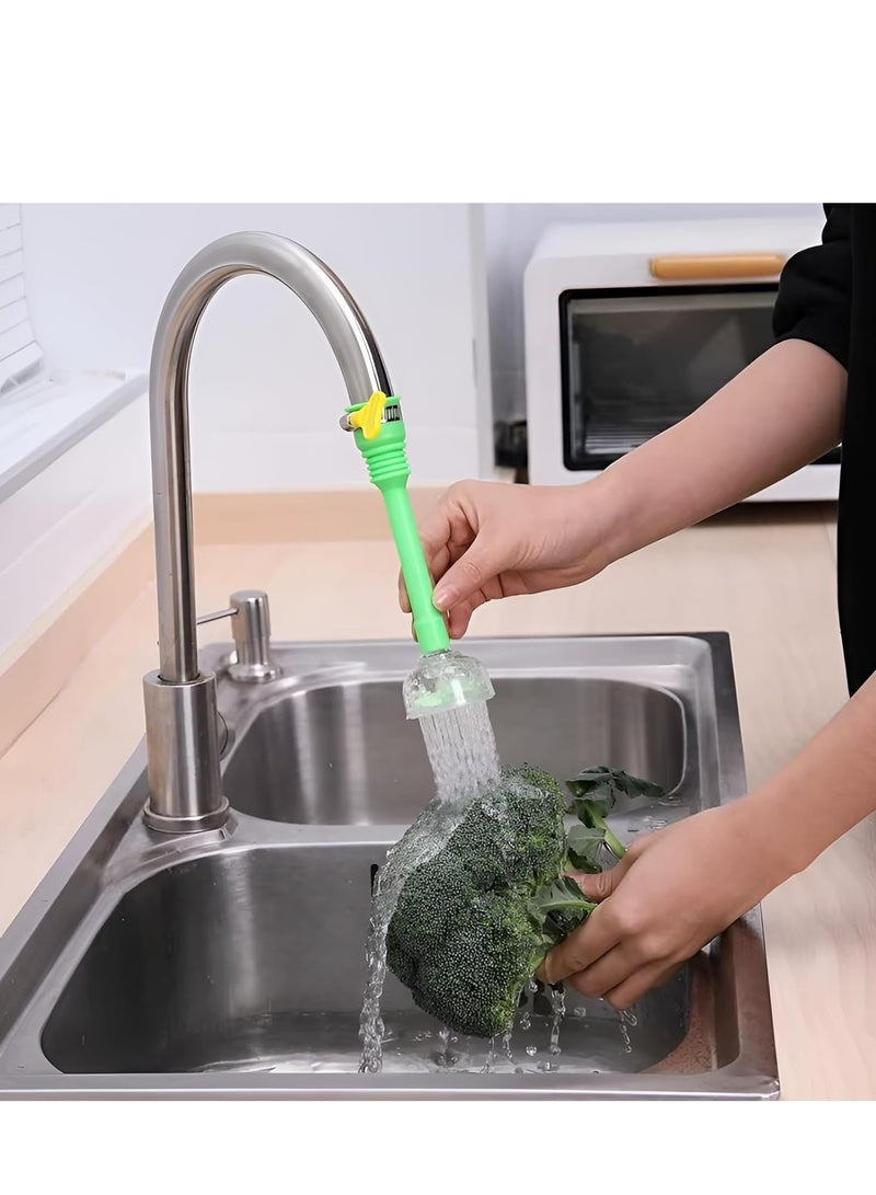 Plan A 12cm Kitchen Faucet Nozzle Extension, Adjustable Swivel Water Saving Filter Universal Faucet Aerator Head Round Ring Sprayer, Water Saving, Sink Aerator Extender for Bathroom Kitchen  - Image 2