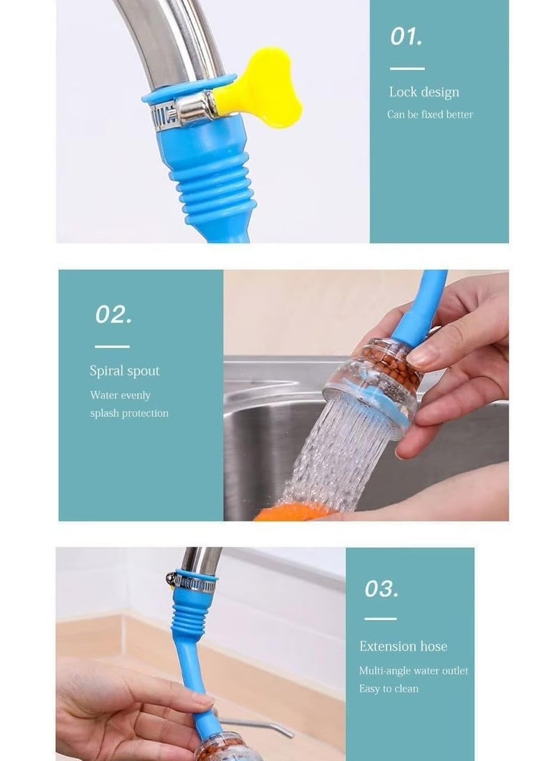 Plan A 12cm Kitchen Faucet Nozzle Extension, Adjustable Swivel Water Saving Filter Universal Faucet Aerator Head Round Ring Sprayer, Water Saving, Sink Aerator Extender for Bathroom Kitchen  - Image 5