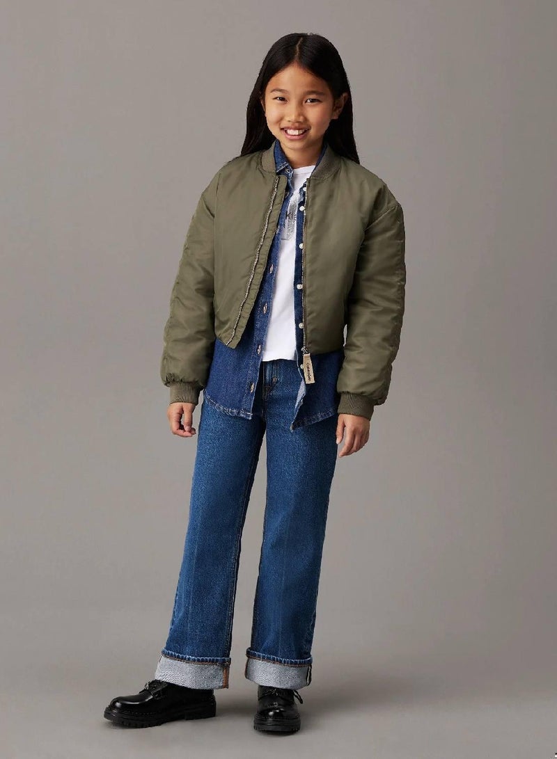 Calvin Klein Jeans Satin Bomber Jacket - Image 4