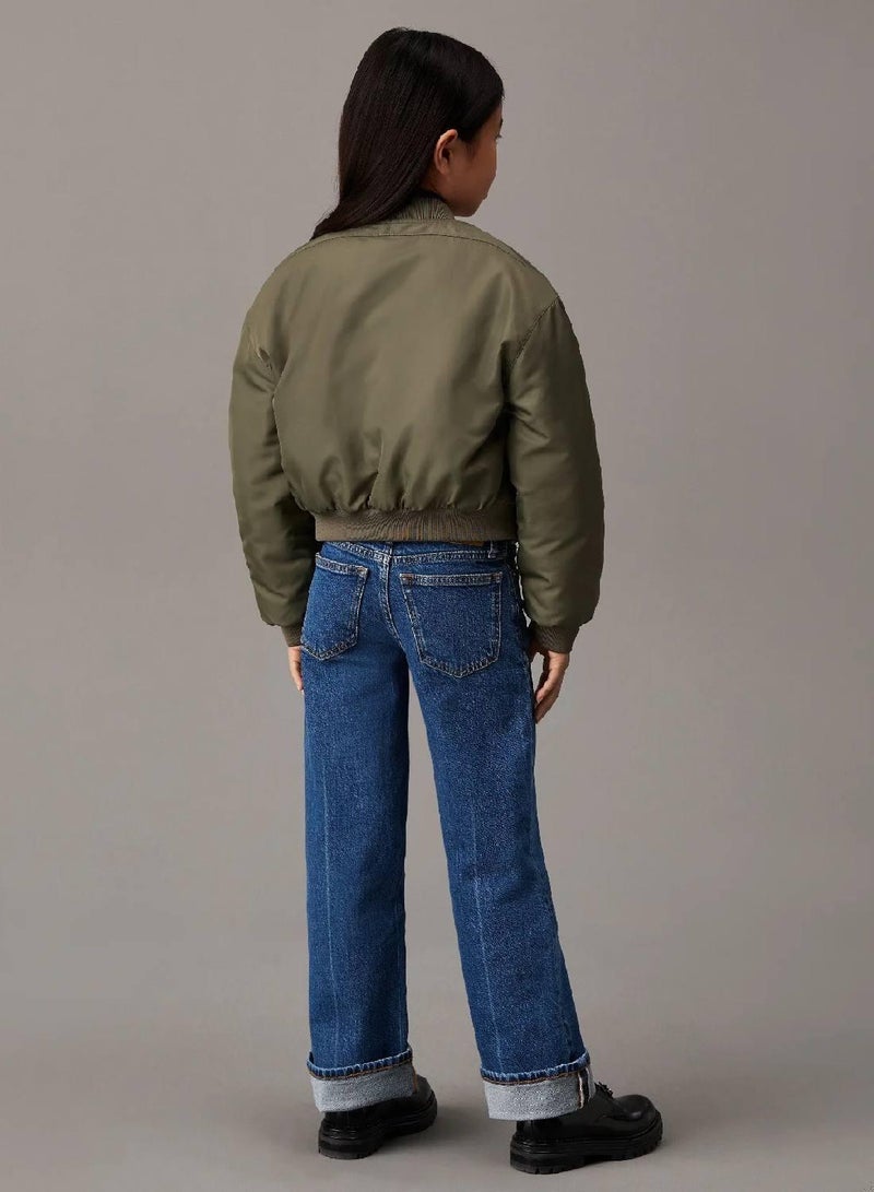 Calvin Klein Jeans Satin Bomber Jacket - Image 2