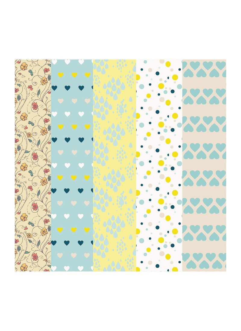 Paper Plane Design Paper Plane Design Multiple Pattern Art and Craft Sheets for Decoration and Gift Wrapping (Pack of 40 Sheets) Design-10  - Image 5