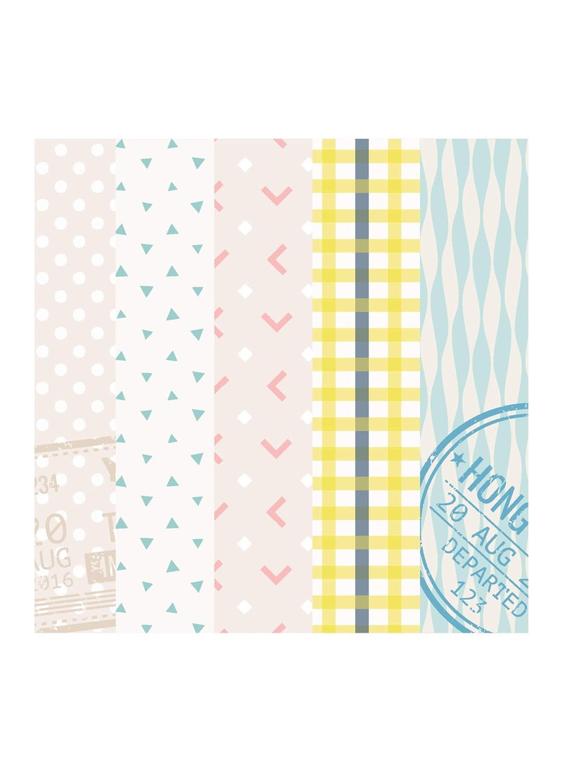 Paper Plane Design Paper Plane Design Multiple Pattern Art and Craft Sheets for Decoration and Gift Wrapping (Pack of 40 Sheets) Design-10  - Image 4