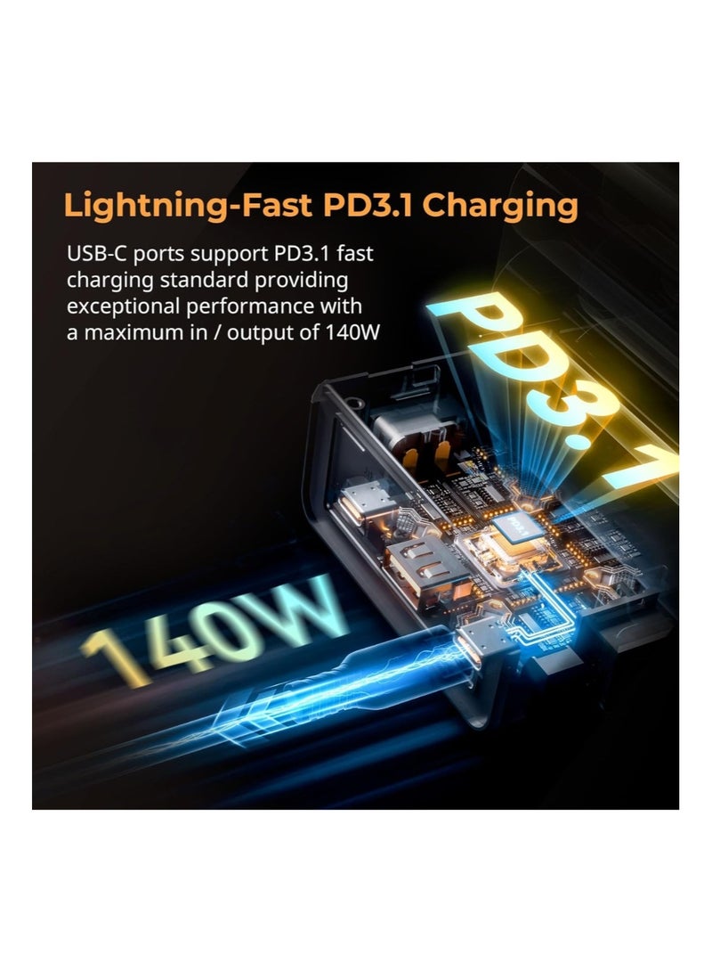 سمول ريج بطارية SmallRig VB212 Mini V-Mount – بطارية ليثيوم أيون عالية السعة 212 واط/ساعة مع شحن سريع USB-C، منفذ D-Tap، منفذ USB-A، مخرجي تيار مستمر مزدوجين، وشاشة OLED للكاميرات الاحترافية، الشاشات، وأضواء الفيديو - Image 2