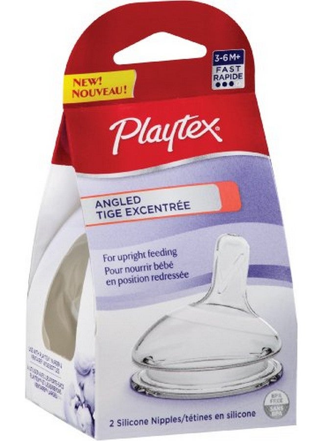 playtex Angled Nipple Fast Flow 2Count - Image 1