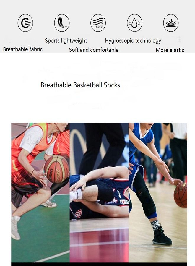 Generic Basketball Socks Professional Combat Gradient Elite Socks Thick Towel Bottom High Top Outdoor Sports Socks - Image 4