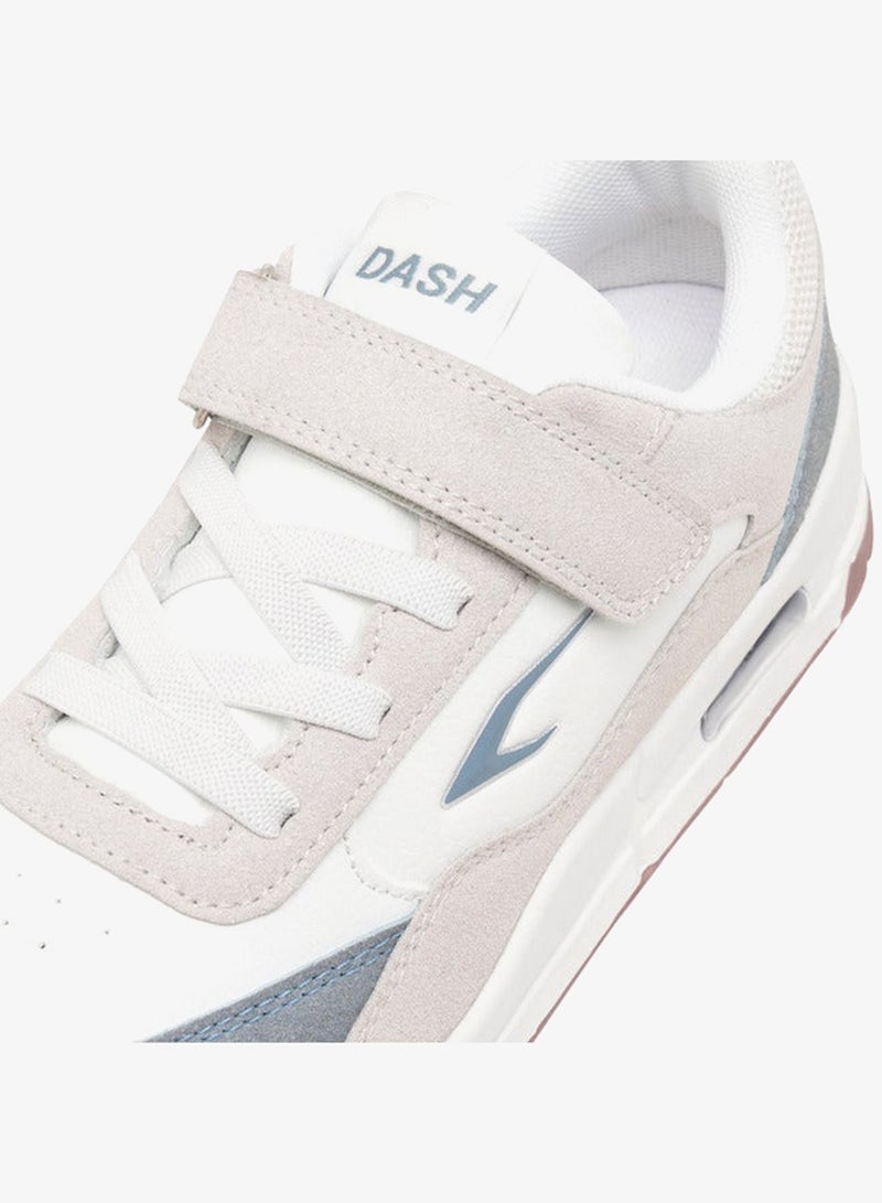 Dash Girls Panelled Sports Shoes with Hook and Loop Closure - Image 4
