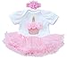 MAIHAO Reborn Baby Dolls Clothes Baby Dolls Dresses for 1722 Inch Newborn Baby Doll Girl Baby Doll Clothes Outfit Accessories fit 1722 Inch Baby Doll Skirts Pink Crown Dresses - Image 3