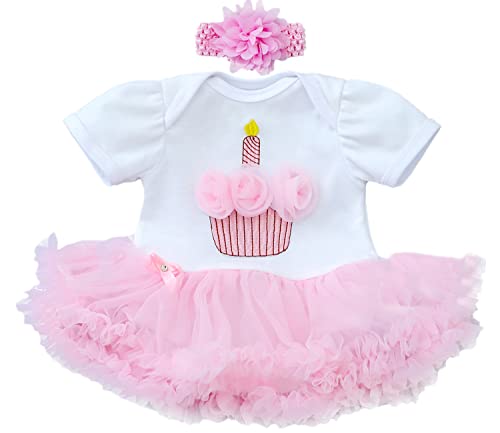 MAIHAO Reborn Baby Dolls Clothes Baby Dolls Dresses for 1722 Inch Newborn Baby Doll Girl Baby Doll Clothes Outfit Accessories fit 1722 Inch Baby Doll Skirts Pink Crown Dresses - Image 1