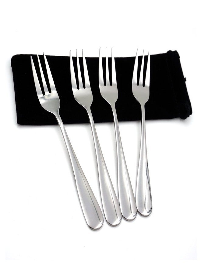 ERCRYSTO Stainless Steel Salad, Dessert & Appetizer Forks (4PCS) - Image 4