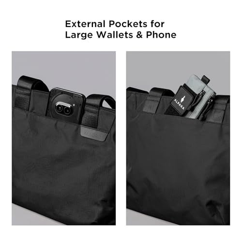 ALPAKA Elements Tote 9L - Small Tote Bag for Commute & School, Fits 11” Laptop/iPad Pro, Foldable, Waterproof, Magnetic Closure, Bottle Pocket Laptop Bags for Men Women - Image 5