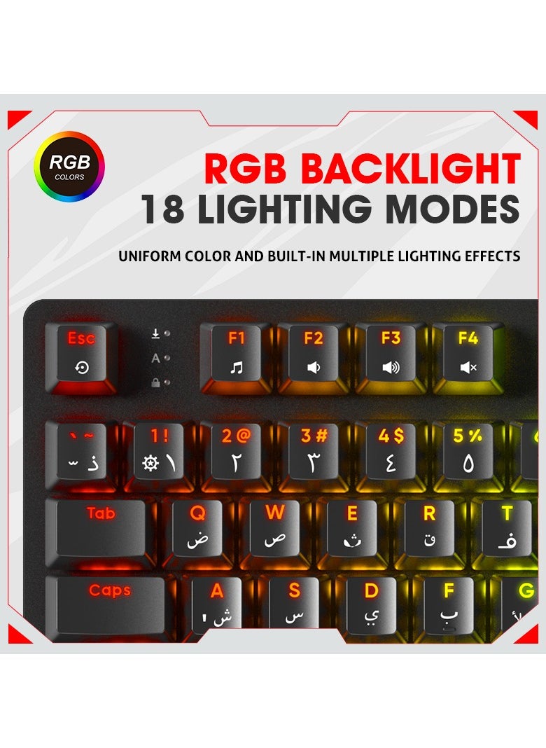 ASA - APEX PRO RGB Mechanical Gaming Keyboard For (PC) With 87 Keys - Wired - Image 1