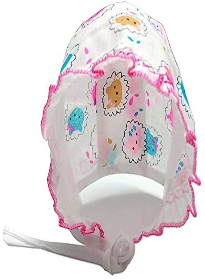 MammaChamp Soft Pure Cotton Printed Cap for Unisex Baby (Pack of 12) Multicolour - Image 3