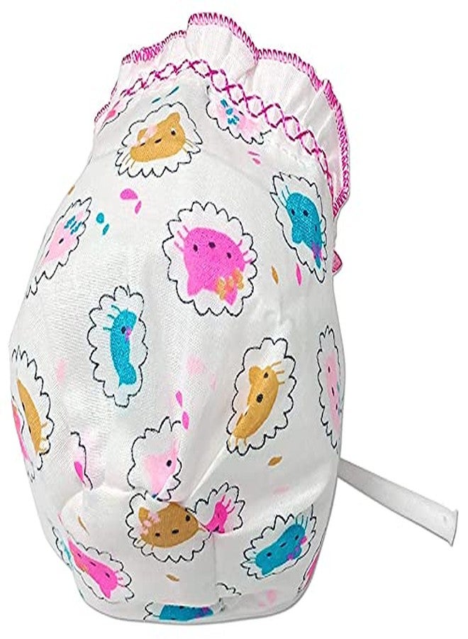 MammaChamp Soft Pure Cotton Printed Cap for Unisex Baby (Pack of 12) Multicolour - Image 2