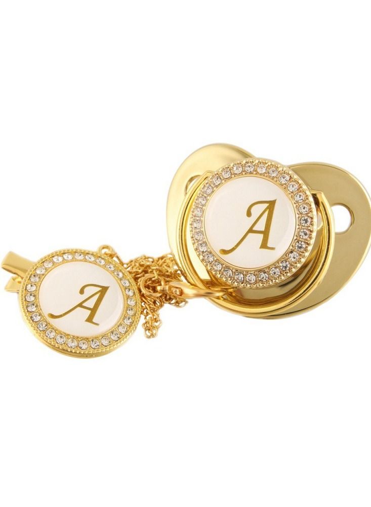 Loquat Alphabet Baby Shiny Diamond Pacifier