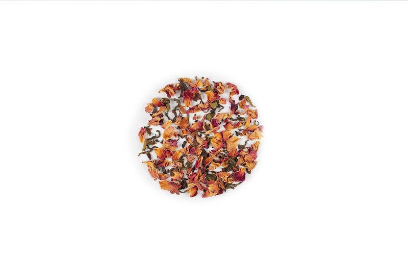 OneLeaf Rose Hibiscus Tea for Hair Growth|Natural Hibiscus and Rose Extract Tea|Relaxing, Calming Cold Moctail Tea- 200 gm Pouch (Pack of 1) - Image 3