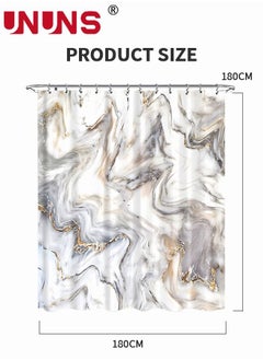 180*180CM Shower Curtain for Bathroom with Hooks, Abstract Modern Luxury Geometric Home Decor Art Print Waterproof Striped Fabric, Weighted Hem,Waterproof Bath Accessories - Machine Washable - pzsku/ZBB60DE41EF1F95D856CCZ/45/_/1675662416/b32ca60f-93bc-4af1-ac53-bd05e3b04036