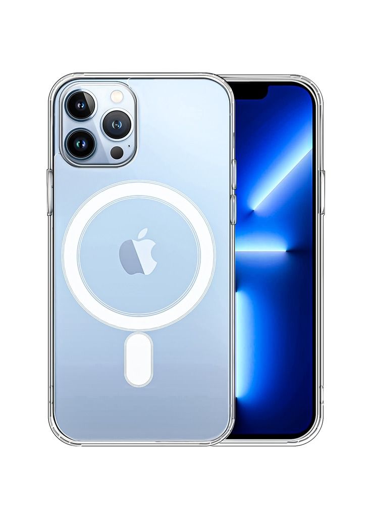 Magnetic Wireless Charging  Mag Safe Wireless Charger  Charger Mag Safe With Design Clear Case For Iphone 13 Pro  Built In Magnets Compatible With Mag Safe  Crystal Clear