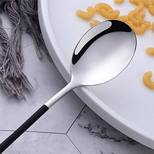 Leeonz® Stainless Steel Espresso Spoons, Mini Teaspoons Set for Coffee Sugar Dessert Cake Ice Cream Soup Antipasto Cappuccino, 8.26 Inch (Pack of 4) - Image 3