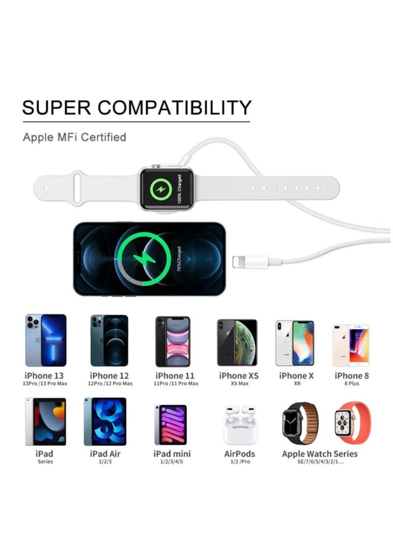 JAJEEK "New Apple Watch Magnetic Charging Cable – 4.9ft MFi Certified for iPhone 14/13/12" - Image 3