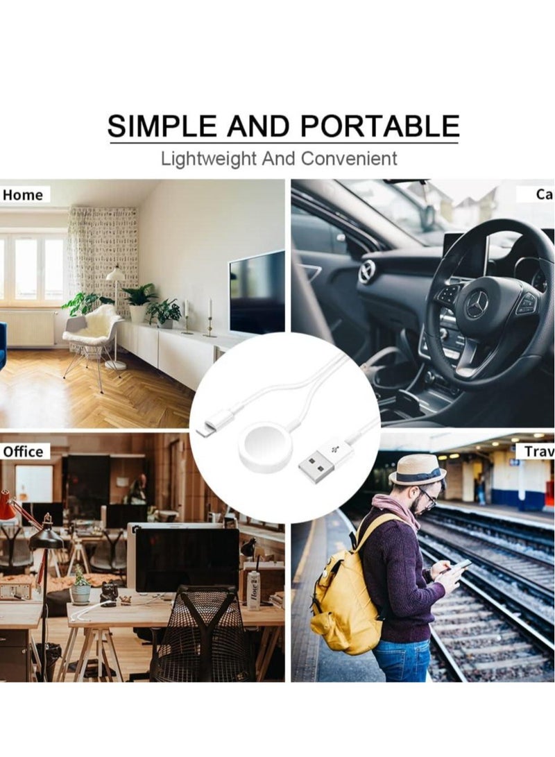 JAJEEK "New Apple Watch Magnetic Charging Cable – 4.9ft MFi Certified for iPhone 14/13/12" - Image 2