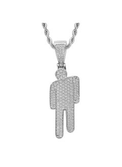 Generic HipHop Cubic Zirconia Chain Silver 