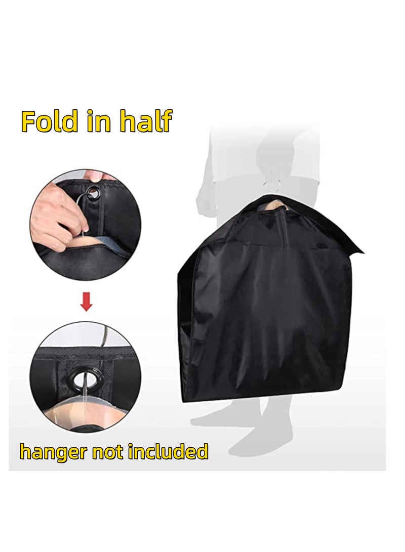 NOVOLAN Suit Dress Dust Bag 3 Pack, Non-Woven Suit Cover Thick Transparent Window Suit Bag Dust & Moisture Protection Suit Storage Bag Dust Bag, Transparent Window Hanger Hole Name Card (152 * 60cm, white) - Image 2