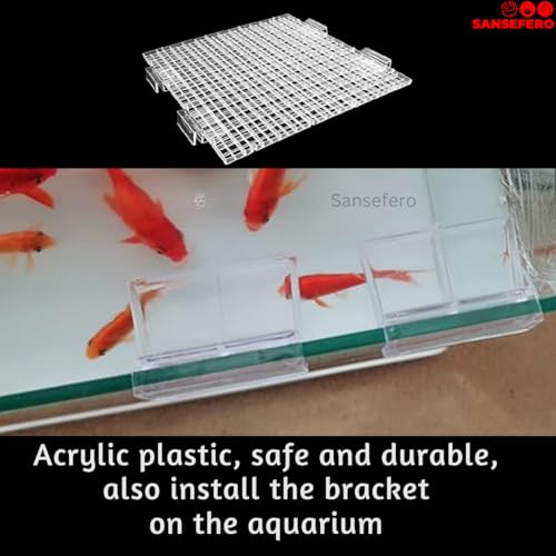 SANSEFERO 10 MM Acrylic Aquarium Fish Tank Lid Cover Support Clip Clamp for Rimless Aquarium And Glass Top, Plastic Fish Tank Cover, Aquarium Hoods (10 MM) 6 Pieces - Image 4