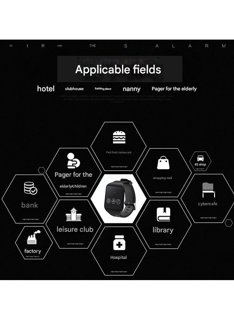 كيلا زر استدعاء مقدم الرعاية اللاسلكي، زر استدعاء الطوارئ الذكي بمدى 1000 متر مع جهاز استقبال قابل لإعادة الشحن، نظام مساعدة متعدد الوظائف - Image 3