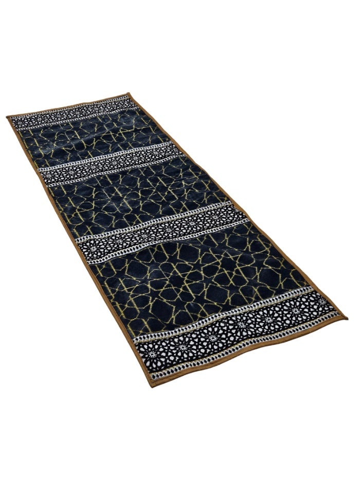 SMART HOME Luxury Heritage Floor Seating Set for Home, Travel, and Camping – Set of 2 Mats (200x70 cm) + 2 Marakesh (45x20 cm) with Waterproof Storage Bag - Image 3