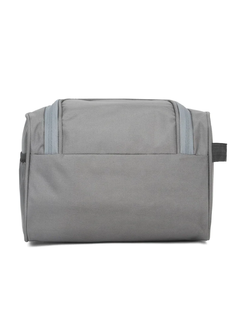 Teakwood Grey Teakwood Essentials Grey Travel Toiletry Bag | Large Capacity Wash Bag for Men & Women | Water-Resistant | Multi-Compartment | Hanging Hook | Durable Easy-to-Clean Grooming Organizer | Ideal for Travel, Gym & Bathroom Use  | Best Price UAE