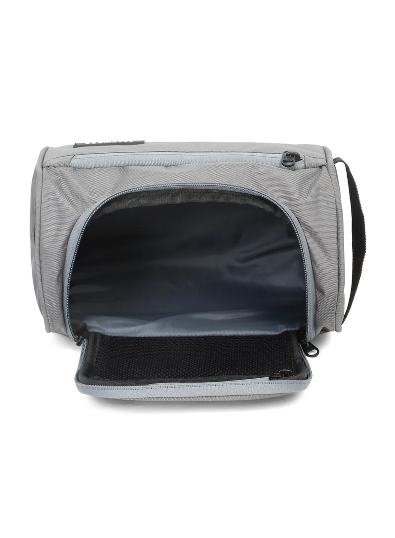 Teakwood Grey Teakwood Essentials Grey Travel Toiletry Bag | Large Capacity Wash Bag for Men & Women | Water-Resistant | Multi-Compartment | Hanging Hook | Durable Easy-to-Clean Grooming Organizer | Ideal for Travel, Gym & Bathroom Use  | Best Price UAE