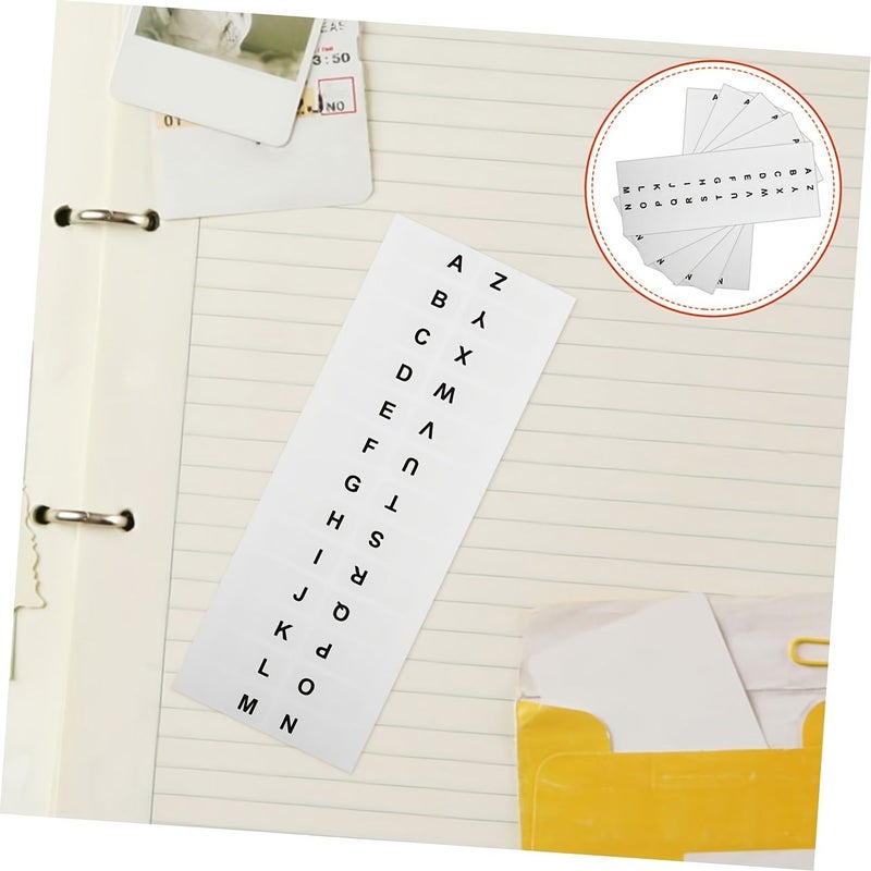 10 Pcs Self Adhesive Alphabetical Index Tabs Writable Book Markers - Image 3