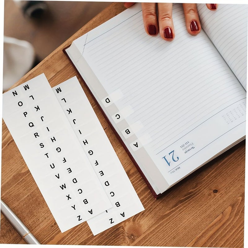 10 Pcs Self Adhesive Alphabetical Index Tabs Writable Book Markers - Image 4