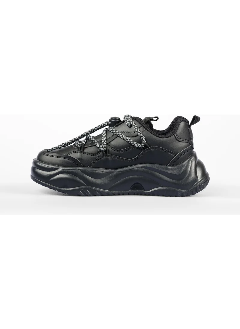 VICCO Dublin Lightweight Girls Black Sneakers