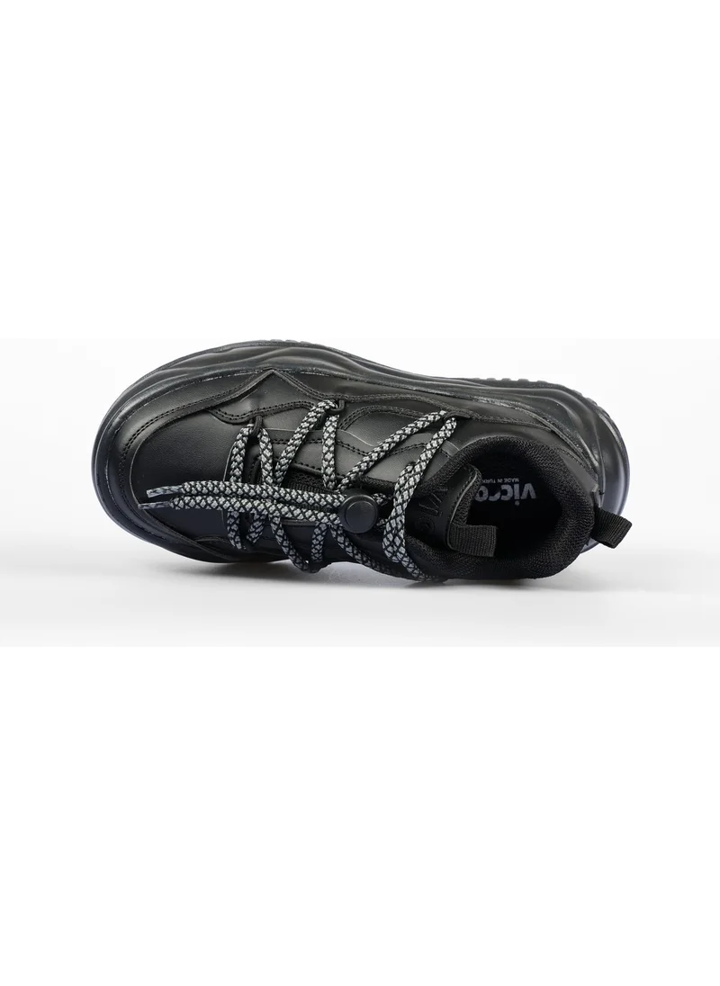 VICCO Dublin Lightweight Girls Black Sneakers