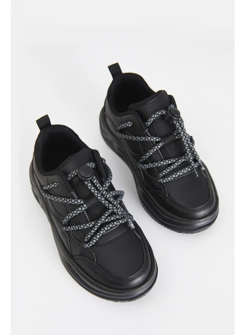 VICCO Dublin Lightweight Girls Black Sneakers