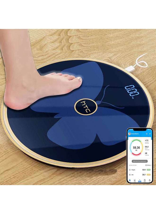 HTC - Smart Scale With Bluetooth Compatible With IOS And Android - Image 1